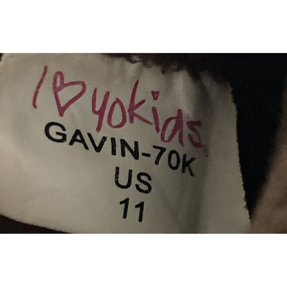 I love YoKids Gavin-70K Kids Size 11 Brown Black Rubber Duck Boots shoes - Picture 7 of 7